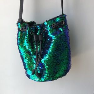 Forever 21 Sequin Crossbody Bucket Bag!